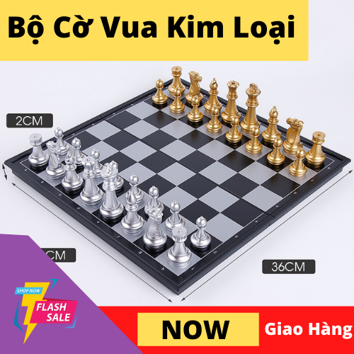 Cờ vua nam châm bằng vàng